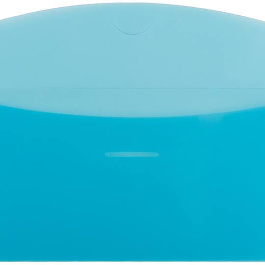 JAM Paper 4.25" x 9.75" Flap and Tuck #10 Plastic Envelopes, 24ct.